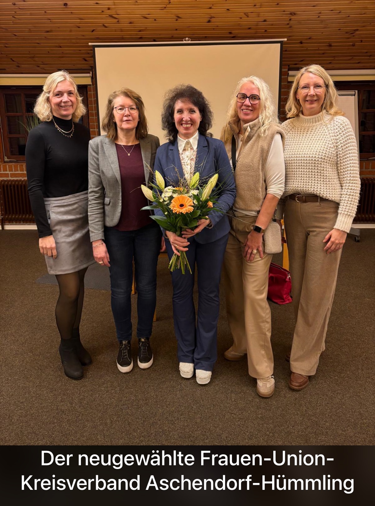 Das neue Vorstandsteam: Andrea Plock, Monika Albers, Sabina Christov, Petra Voskuhl und Stefanie Pieper-Richter